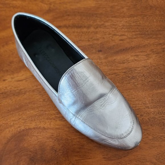 Rebecca Minkoff Dylan Loafer - Metallic Silver - Size 5 - Picture 6 of 7